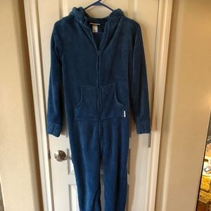 Pajamagram fleece hooded footed onesie